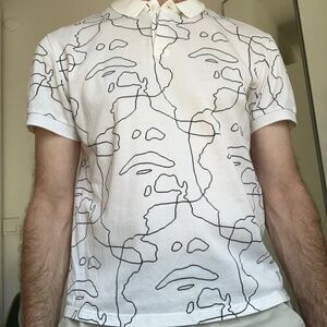 Neil Barrett Siouxsie-Sioux Print Polo Shirt